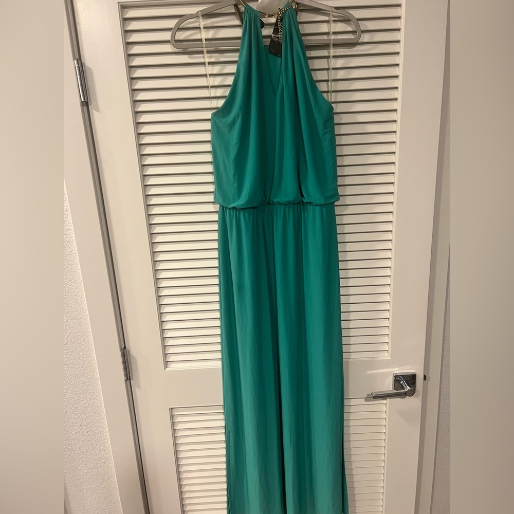 TEAL 🩱LONG DRESS - Picture 4 of 10